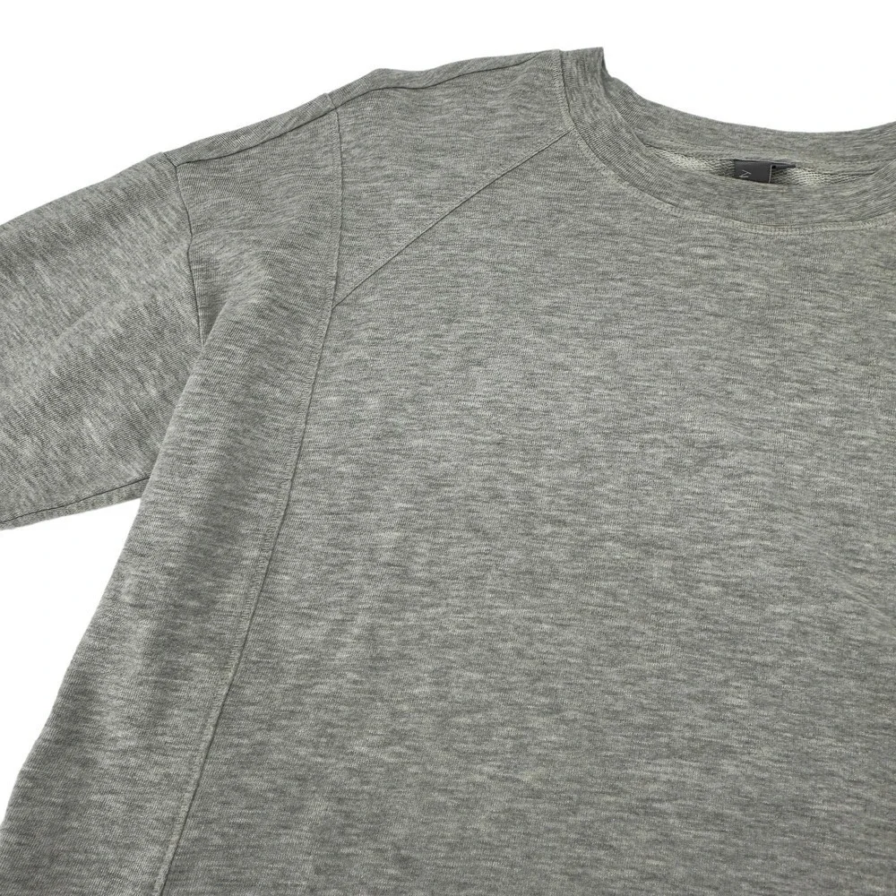 Sweaty Betty Gray Long Sleeve Crew Sweatshirt Top Split side Small